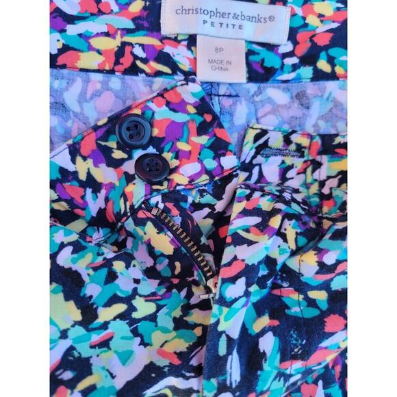 Christopher & Banks Women’s Abstract Print Casual Skirt 8P Cotton Spandex Blend - Picture 6 of 8